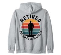 Humour de père à la Retraite : See Wife for Schedule Fun Badge Design Sweat à Capuche