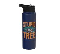 Humour de pilote drone stupid tree drone Stainless Steel Insulated Water Bottle