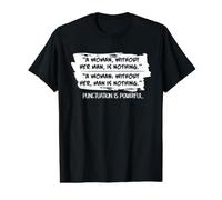 Humour de ponctuation pour Les Femmes écrivaines et enseignantes de Grammaire T-Shirt Graphique avec Valeur