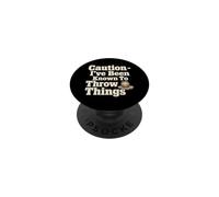 Humour de poterie Humoristique I Throw Things PopSockets PopGrip Adhésif