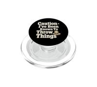 Humour de poterie Humoristique I Throw Things PopSockets PopGrip pour MagSafe