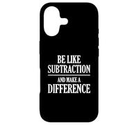 Humour de Professeur de mathématiques Be Like Subtraction and Make A Difference Coque pour iPhone 17
