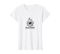 Humour de Pyjama coûteux : Sleepy Box Graphic T-Shirt, Femme, Blanc, XS