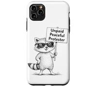 Humour de Raton Laveur de manifestant Pacifique Non payé Coque pour iPhone 11 Pro Max