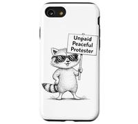 Humour de Raton Laveur de manifestant Pacifique Non payé Coque pour iPhone SE (2020) / 7/8