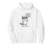 Humour de Raton Laveur de manifestant Pacifique Non payé Sweat à Capuche