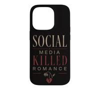 Humour de Rencontre Romantique tué par Les médias Sociaux Vintage Coque pour iPhone 14 Pro