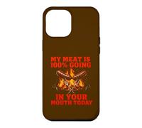 Humour de Saucisse Barbecue drôle My Meat is Going in Coque pour iPhone 12 Pro Max