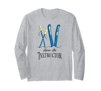 Humour de Ski après instructeur drôle Manche Longue