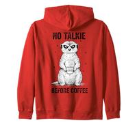 Humour de Suricate endormi sans Talkie Avant Le café Sweat à Capuche