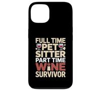Humour de survivant de vin à Temps Plein pour Animal de Compagnie Coque pour iPhone 13