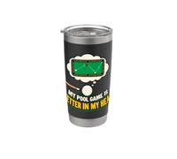 Humour de table de billard : meilleur jeu dans ma tête Gobelet isotherme en acier inoxydable double paroi
