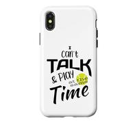 Humour de Tennis Amusant « I Can't Talk and Play at The Same Time » Coque pour iPhone X/XS
