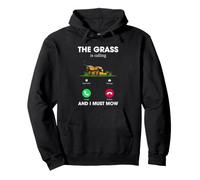 Humour de Tonte de pelouse The Grass is Calling Yard Work Design Sweat à Capuche