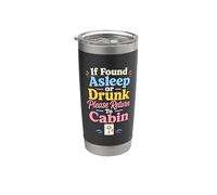 Humour de vacances de retour de cabine de bateau de croisière Gobelet isotherme en acier inoxydable double paroi