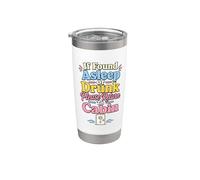 Humour de vacances de retour de cabine de bateau de croisière Gobelet isotherme en acier inoxydable double paroi