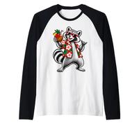 Humour de Vacances Tropical Raton Laveur Noix de Coco Manche Raglan