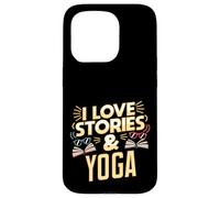 Humour de Yoga pour Les Amateurs de Livres pour Les lecteurs Qui Aiment Les Histoires Coque pour iPhone 15 Pro