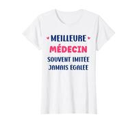Humour départ médecin Fille métier Meilleure médecin T-Shirt