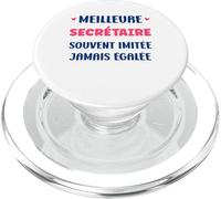 Humour départ secrétaire Fille métier Meilleure secrétaire PopSockets PopGrip pour MagSafe