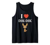 Humour Dik-Diks Animaux drôle Minimaliste i Love Dik-Dik Débardeur