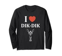 Humour Dik-Diks Animaux drôle Minimaliste i Love Dik-Dik Manche Longue