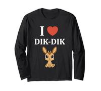 Humour Dik-Diks Animaux drôle Minimaliste i Love Dik-Dik Manche Longue