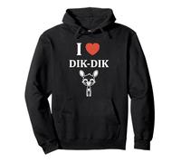 Humour Dik-Diks Animaux drôle Minimaliste i Love Dik-Dik Sweat à Capuche