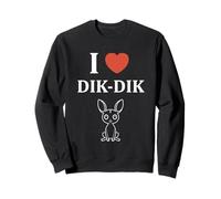 Humour Dik-Diks Animaux drôle Minimaliste i Love Dik-Dik Sweatshirt