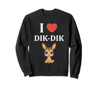Humour Dik-Diks Animaux drôle Minimaliste i Love Dik-Dik Sweatshirt
