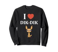 Humour Dik-Diks Animaux drôle Minimaliste i Love Dik-Dik Sweatshirt