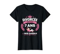 Humour Divorce liberté célibataire divorcée Depuis 7 Ans T-Shirt