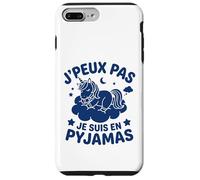 Humour Dormir Dodo flemme Je Peux Pas Je suis en Pyjama Coque pour iPhone 7 Plus/8 Plus