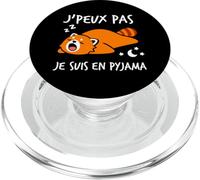 Humour Dormir Dodo flemme Je Peux Pas Je suis en Pyjama PopSockets PopGrip pour MagSafe
