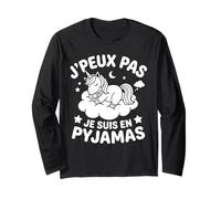 Humour Dormir Dodo lircone Je Peux Pas Je suis en Pyjama Manche Longue