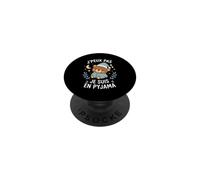 Humour Dormir Dodo Petit Ours Je Peux Pas Je suis en Pyjama PopSockets PopGrip Adhésif