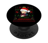 Humour drôle Andrew Président Johnson Noël Holiday Humour PopSockets PopGrip Adhésif