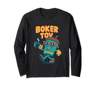 Humour drôle « Boker Tov » Bonjour Café hébreu Humour juif Manche Longue