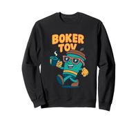 Humour drôle « Boker Tov » Bonjour Café hébreu Humour juif Sweatshirt