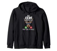 Humour Drôle Chasse Chasseur Cerf Appel Téléphone Sweat à Capuche