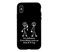 Humour drôle de Jeu de Mots sur Le Bras et Une Jambe Coque pour iPhone X/XS