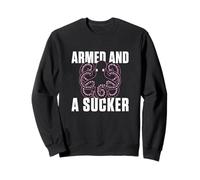 Humour drôle de Pieuvre armé et Ventouse pour Les biologistes Marins Sweatshirt
