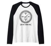 Humour drôle « Dépêchez-Vous et Attendez » Manche Raglan