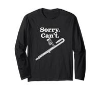 Humour Drôle Flûte Alto Un Blague Flûte pour Fierté Flûtiste Manche Longue