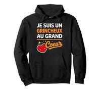 Humour Drôle Homme Je suis Un Grincheux Au Grand Cœur Sweat à Capuche