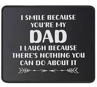 Humour Drôle Je Souris Parce Que Tu ES Mon Papa Tapis De Souris Douce Tapis Souris Portable Mouse Pad pour Gamer Études Maison 25X30Cm