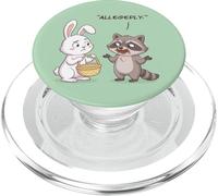 Humour drôle Lapin de Pâques Raton Laveur Voleur de Chocolat PopSockets PopGrip pour MagSafe