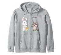 Humour drôle Lapin de Pâques Raton Laveur Voleur de Chocolat Sweat à Capuche