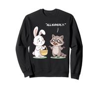 Humour drôle Lapin de Pâques Raton Laveur Voleur de Chocolat Sweatshirt