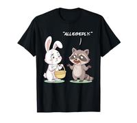 Humour drôle Lapin de Pâques Raton Laveur Voleur de Chocolat T-Shirt